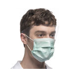 Μη υφαμένος μίας χρήσης ρευστός ανθεκτικός μασκών σκόνης με μια σαφή πλαστική ασπίδα ματιών προμηθευτής