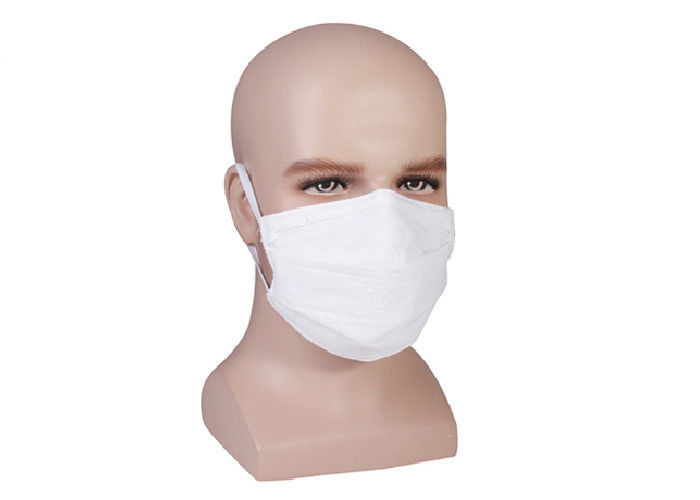 Σκόνης απόδειξης άνετη 3 πτυχών προσώπου μασκών άσπρη μάσκα προσώπου Earloop χρώματος μίας χρήσης προμηθευτής