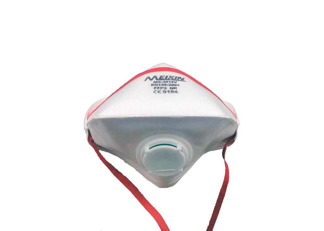 FFP2V πτυσσόμενη μάσκα σκόνης με την οικονομική χαμηλή αντίσταση αναπνοής βαλβίδων προμηθευτής