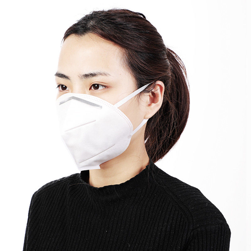 Επίπεδη μάσκα πτυχών ασφάλειας προστατευτική, μίας χρήσης μάσκα N95 με την υψηλή αποδοτικότητα φίλτρων προμηθευτής